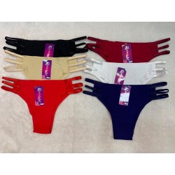 Thong Panties with Three Ribbons